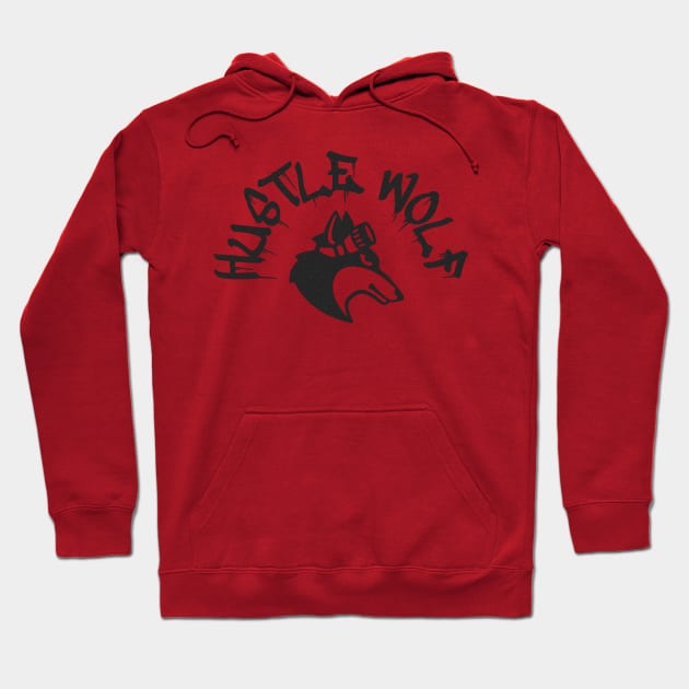 Hustle wolf Hoodie by payme